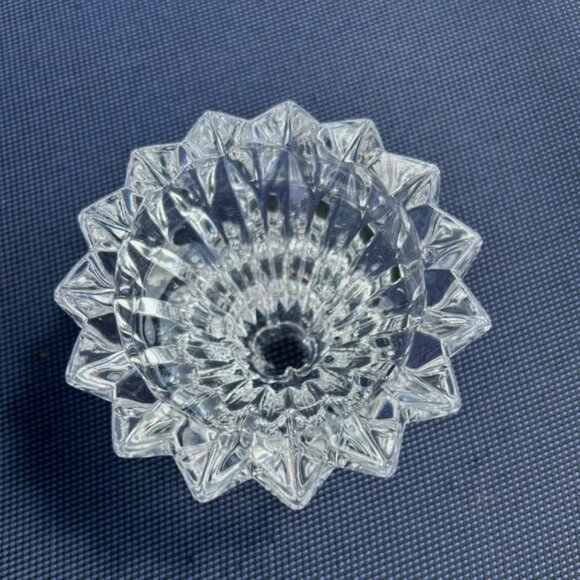 Vintage 1970's Cristal D'Arques France Cheverny Lead Crystal Taper Candle Holder - Picture 2 of 3